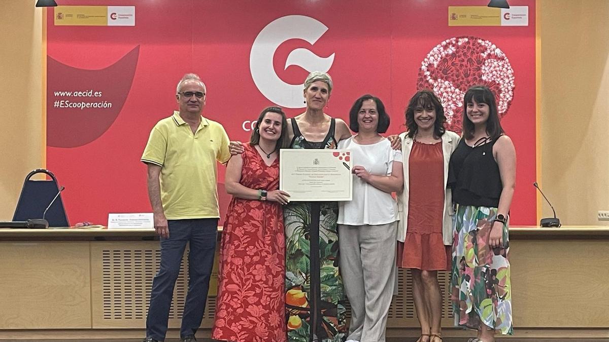 Los representantes del colegio Santa Engracia recogen el Premio Nacional Vicente Ferrer