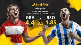 Granada CF vs. Real Sociedad: horario, TV, estadísticas, clasificación y pronósticos