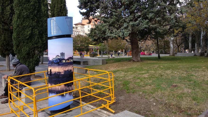 Aparato eléctrico instalado por el Ayuntamiento de Zamora en La Marina.