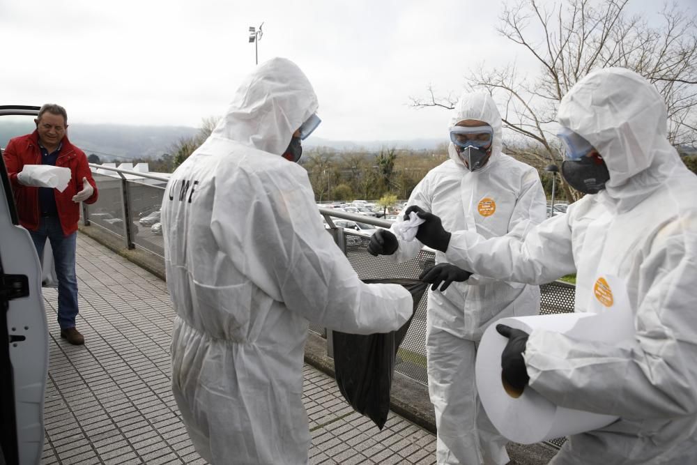 Coronavirus en Asturias: La UME, en Gijón