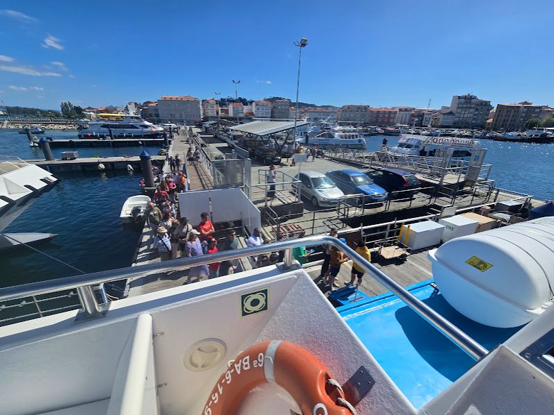 Así se disfruta de los catamaranes de O Grove.