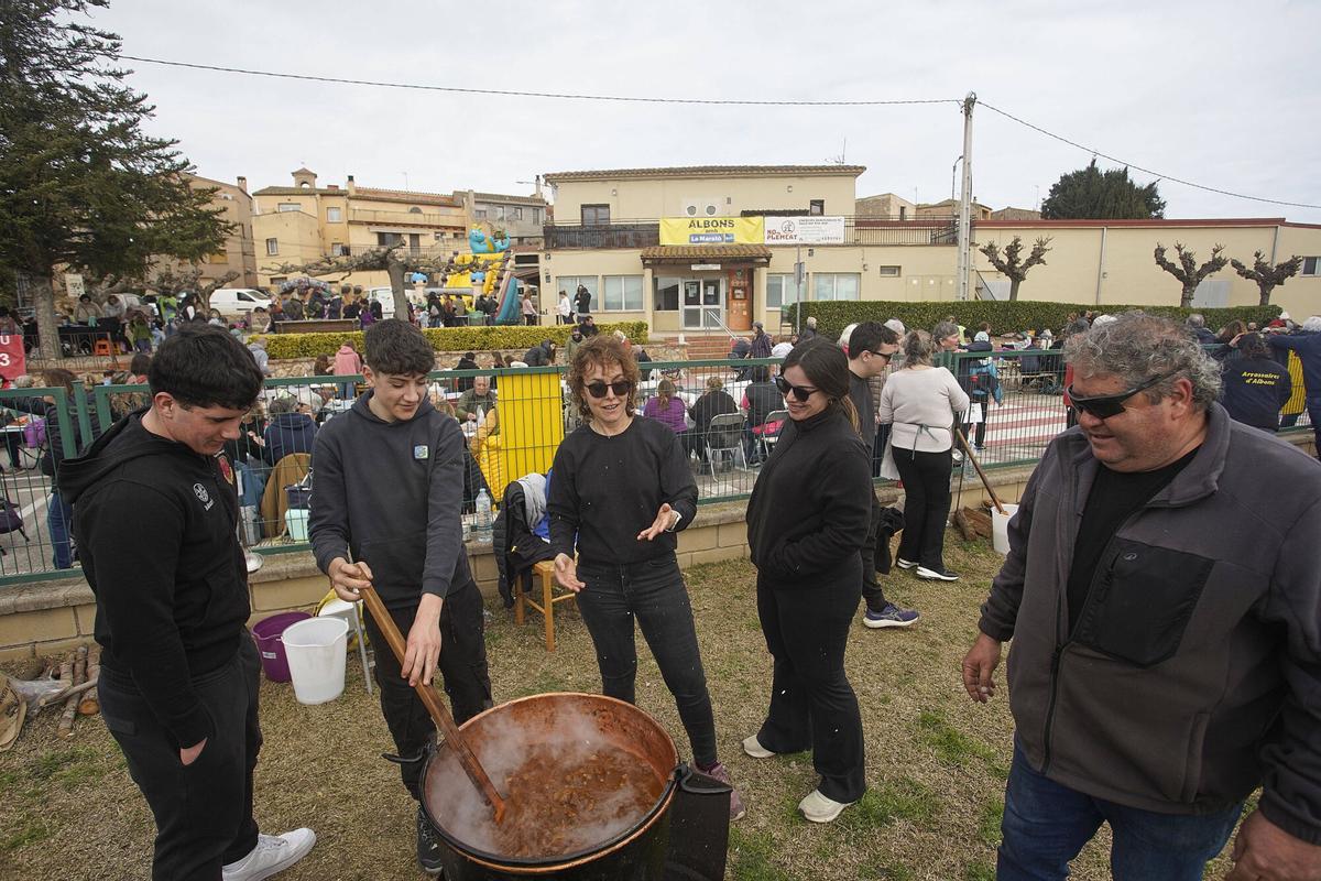 Albons carnaval dinar popular tradicional arrossada d'Albons
