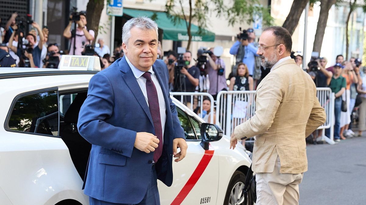 Santos Cerdán el día que declaró ante el Supremo