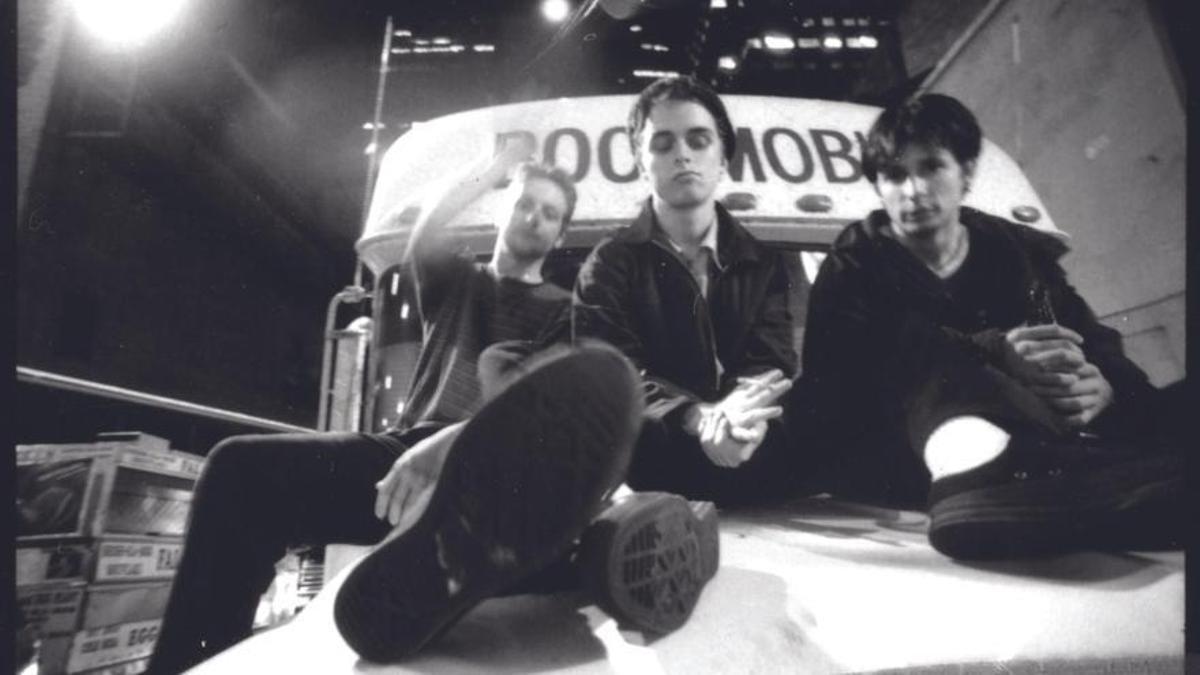 Green Day, en una imagen promocional de 'Dookie', en 1994.