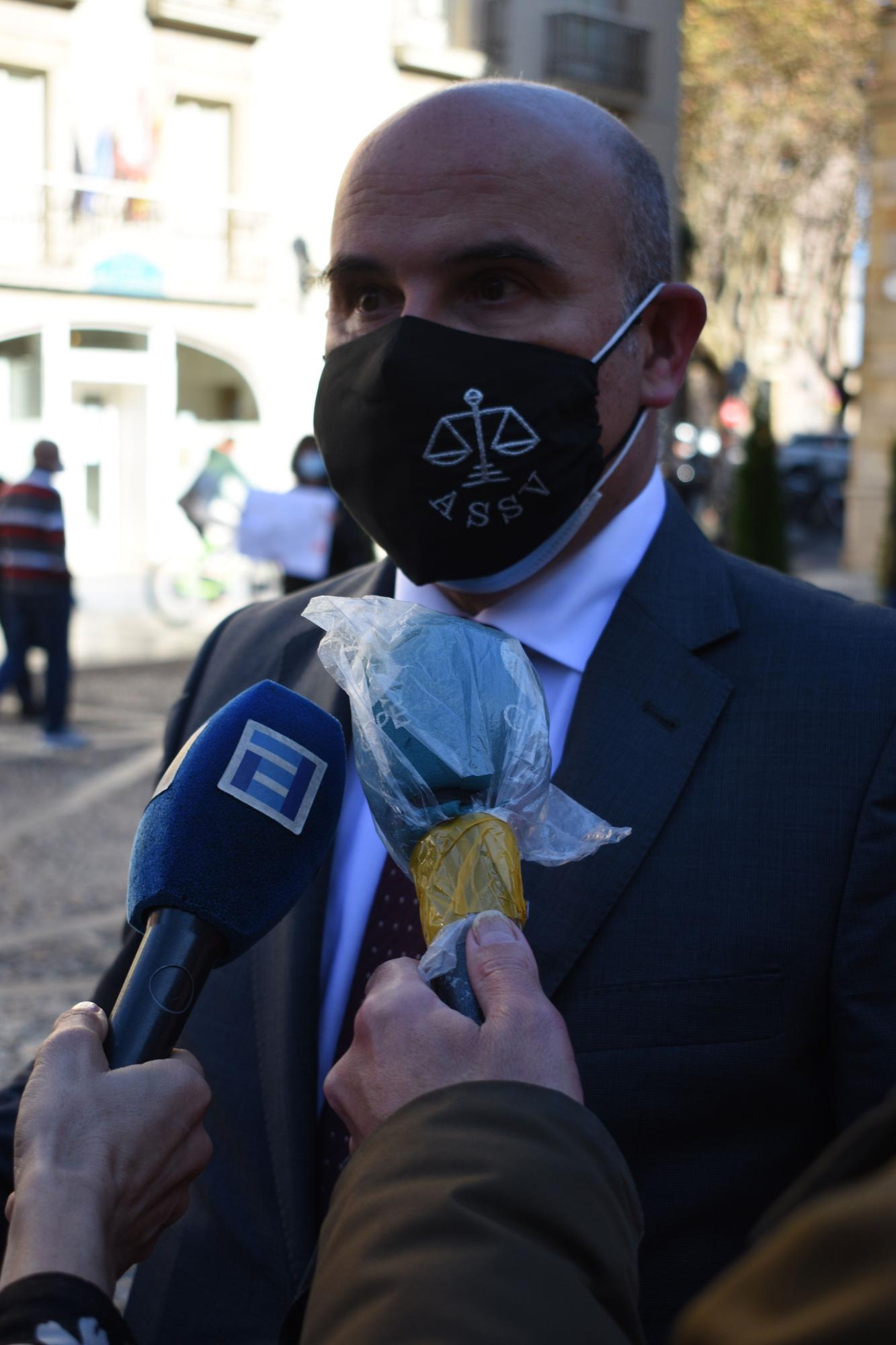 Manifestación de trabajadoras de ayuda a domicilio en Gijón