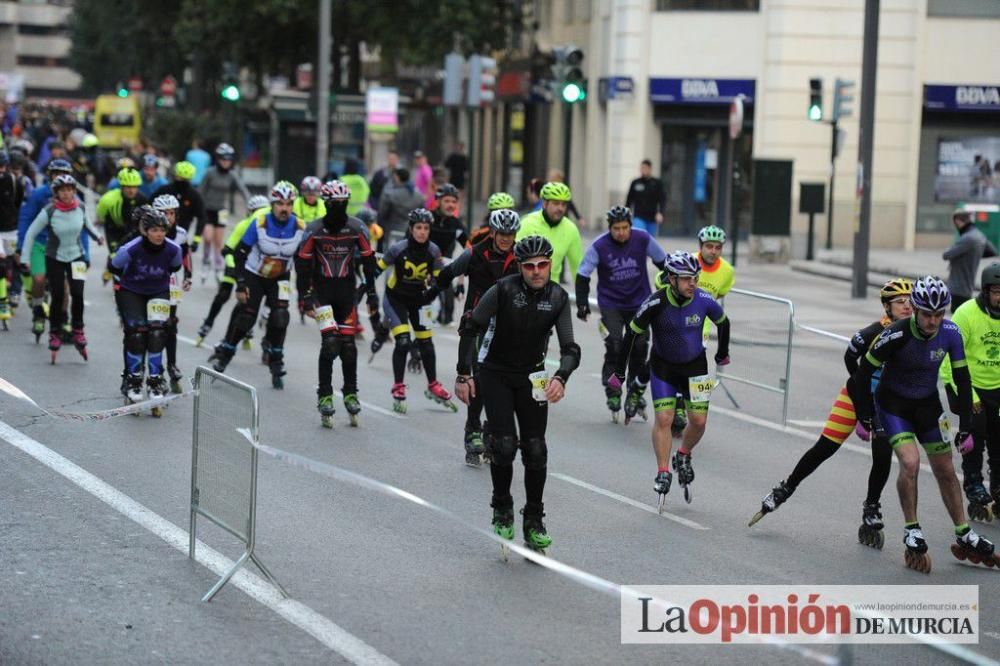 Murcia Maratón. Salida patinadores