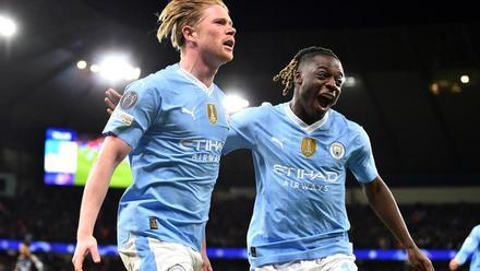 De Bruyne y Doku fueron claves en el partido