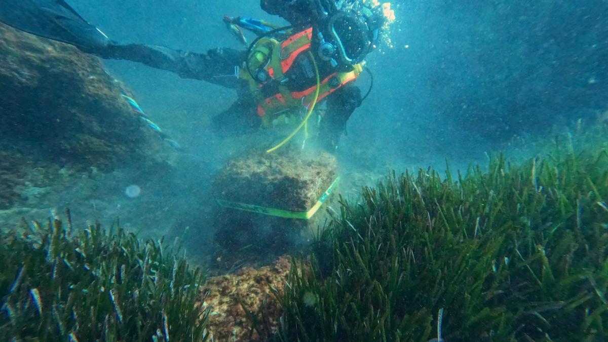 Retirada de residus al fons marí del massís de Cadiretes