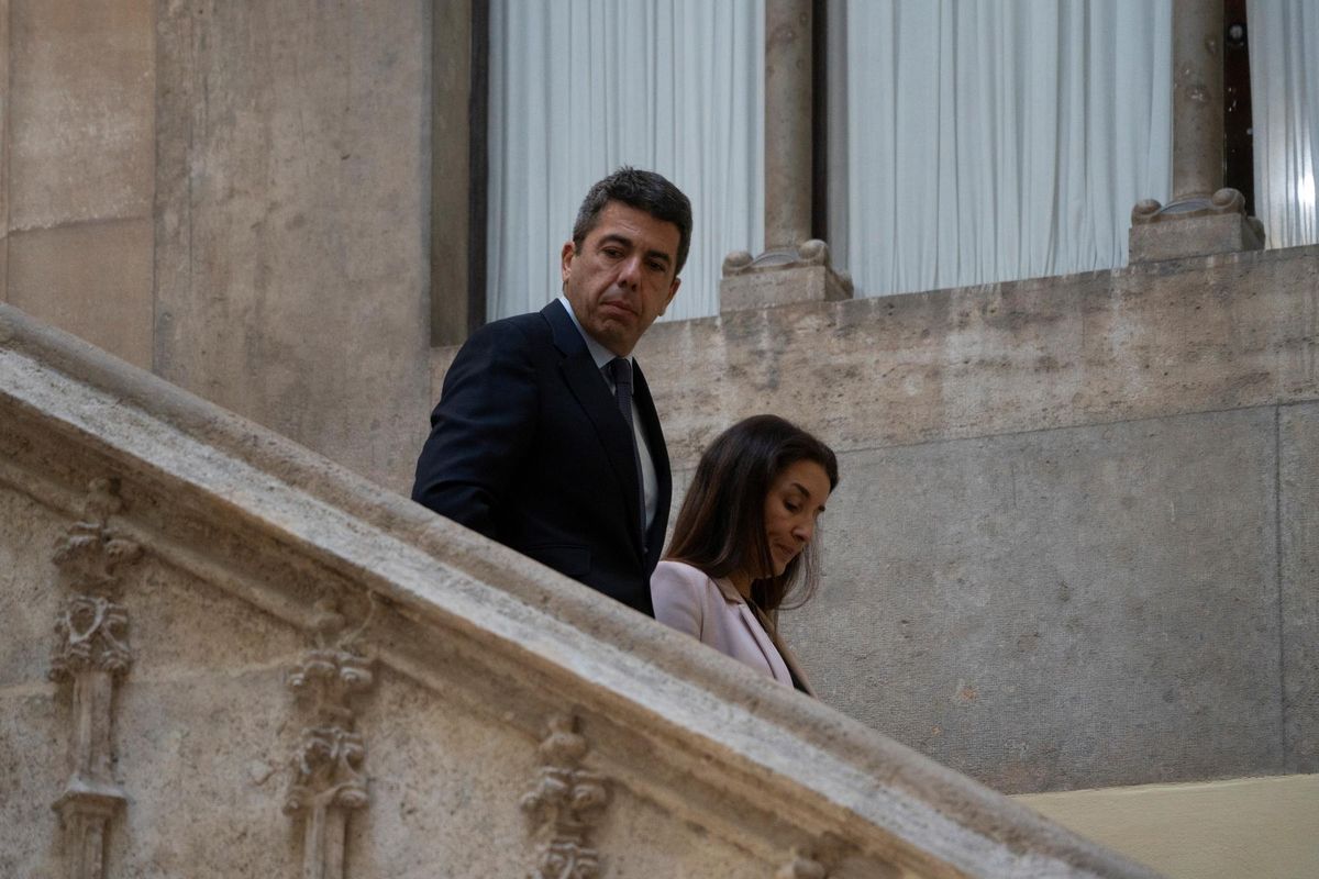 Carlos Mazón y Ruth Merino, en el Palau en una imagen de archivo.