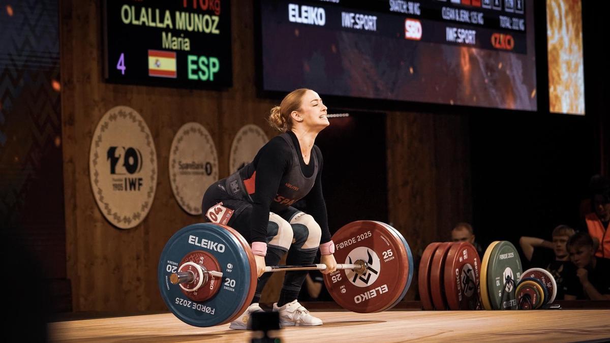 La haltera María Olalla