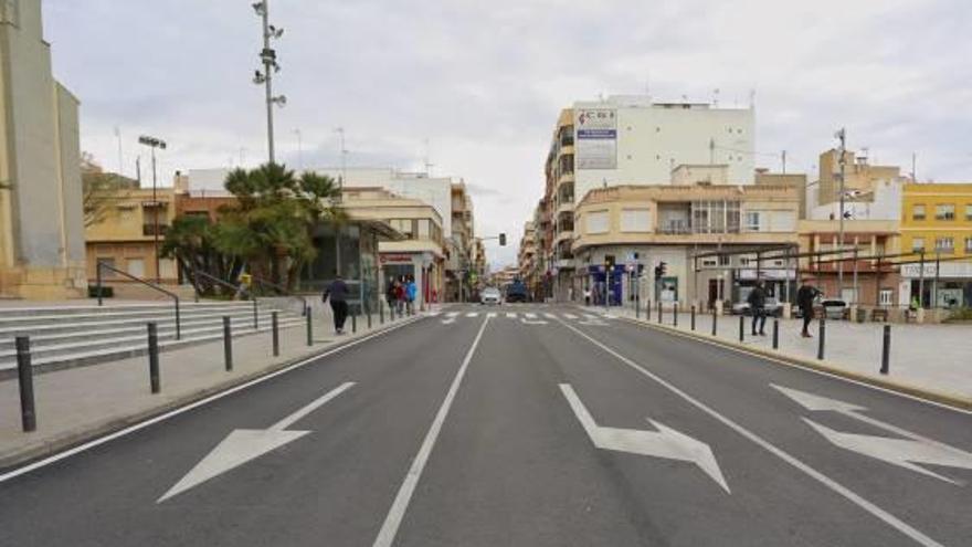 Imagen de las obras finalizadas en la avenida.