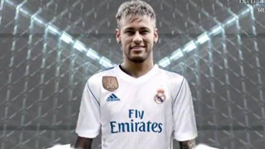 Deportes Cuatro ha vestido a Neymar con la camiseta del Madrid
