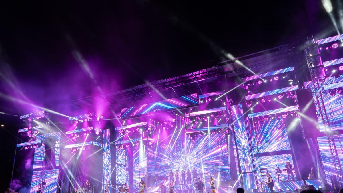 Actuación de la Orquesta Panorama el año pasado en las Fiestas Mayores de Paterna.