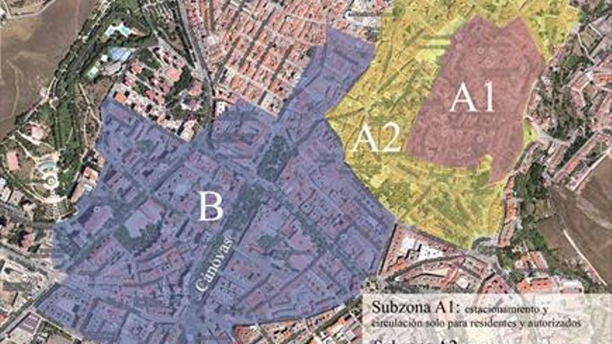 La nueva zona azul tendrá 2.070 plazas en sesenta calles de Cáceres