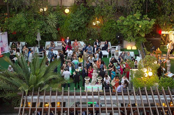 Detalle de la zona VIP de El Jardín durante la fiesta