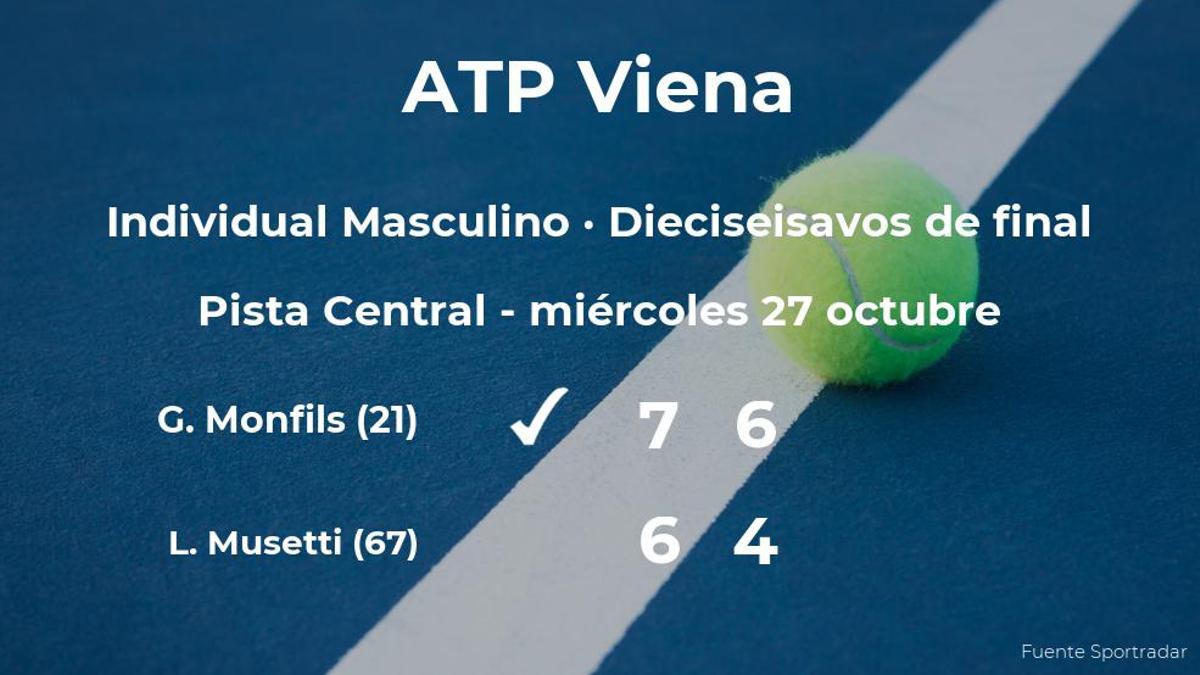 Gael Monfils gana en los dieciseisavos de final del torneo ATP 500 de Viena