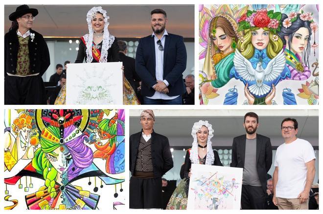 Desembarco de artistas falleros en la Sección Especial de Hogueras 2024