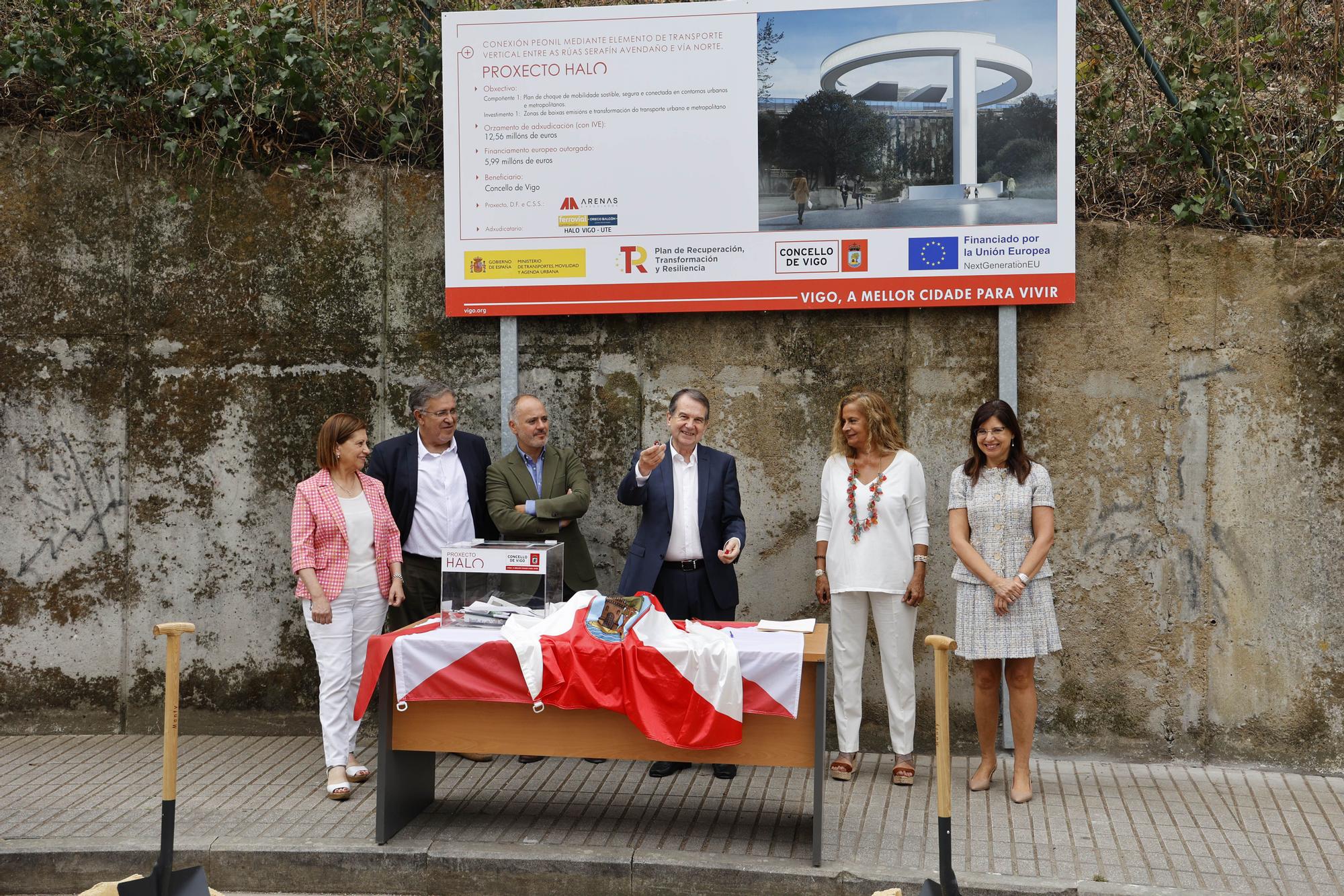 El ascensor HALO entre García Barbón y Vialia ya tiene su primera piedra