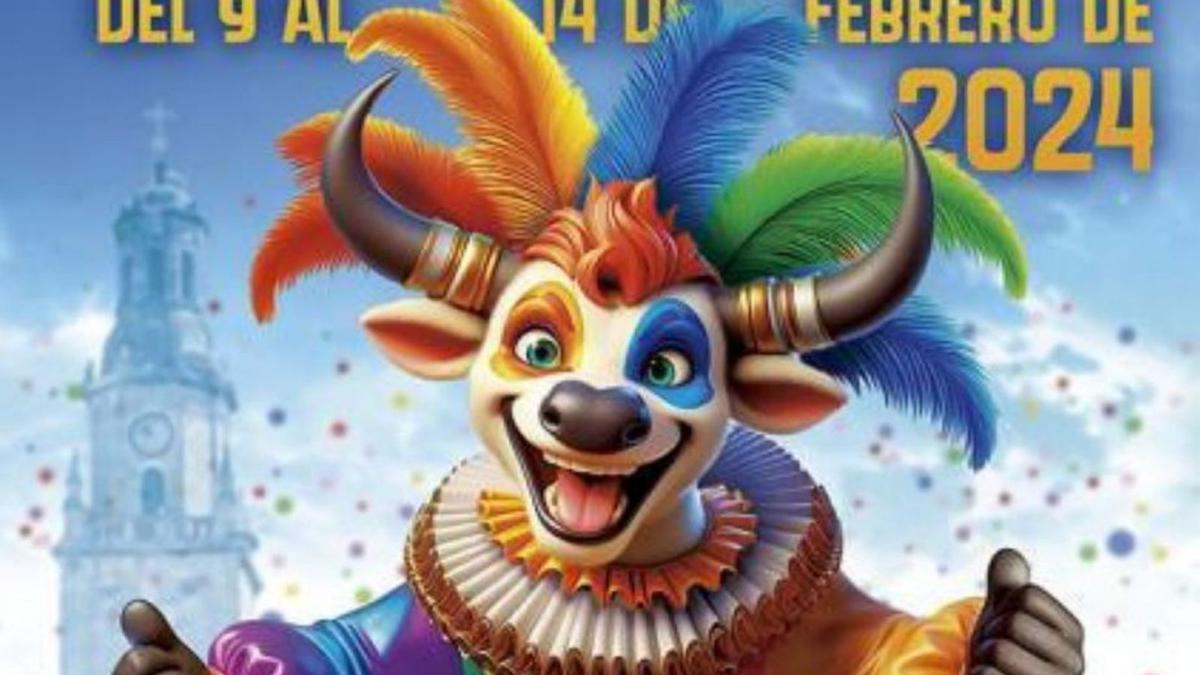 Cartel anunciador del carnaval de Toro de este año.