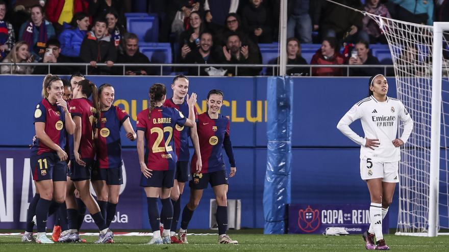 El Barça se planta en la final de la Copa de la Reina con un 8-1 total contra el Madrid