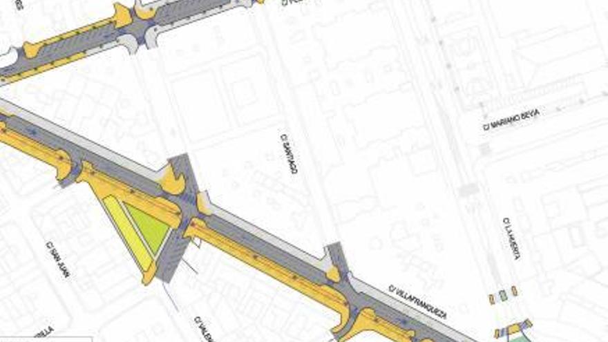 San Vicente reordenará el acceso peatonal a la calle Villafranqueza para impulsar el comercio