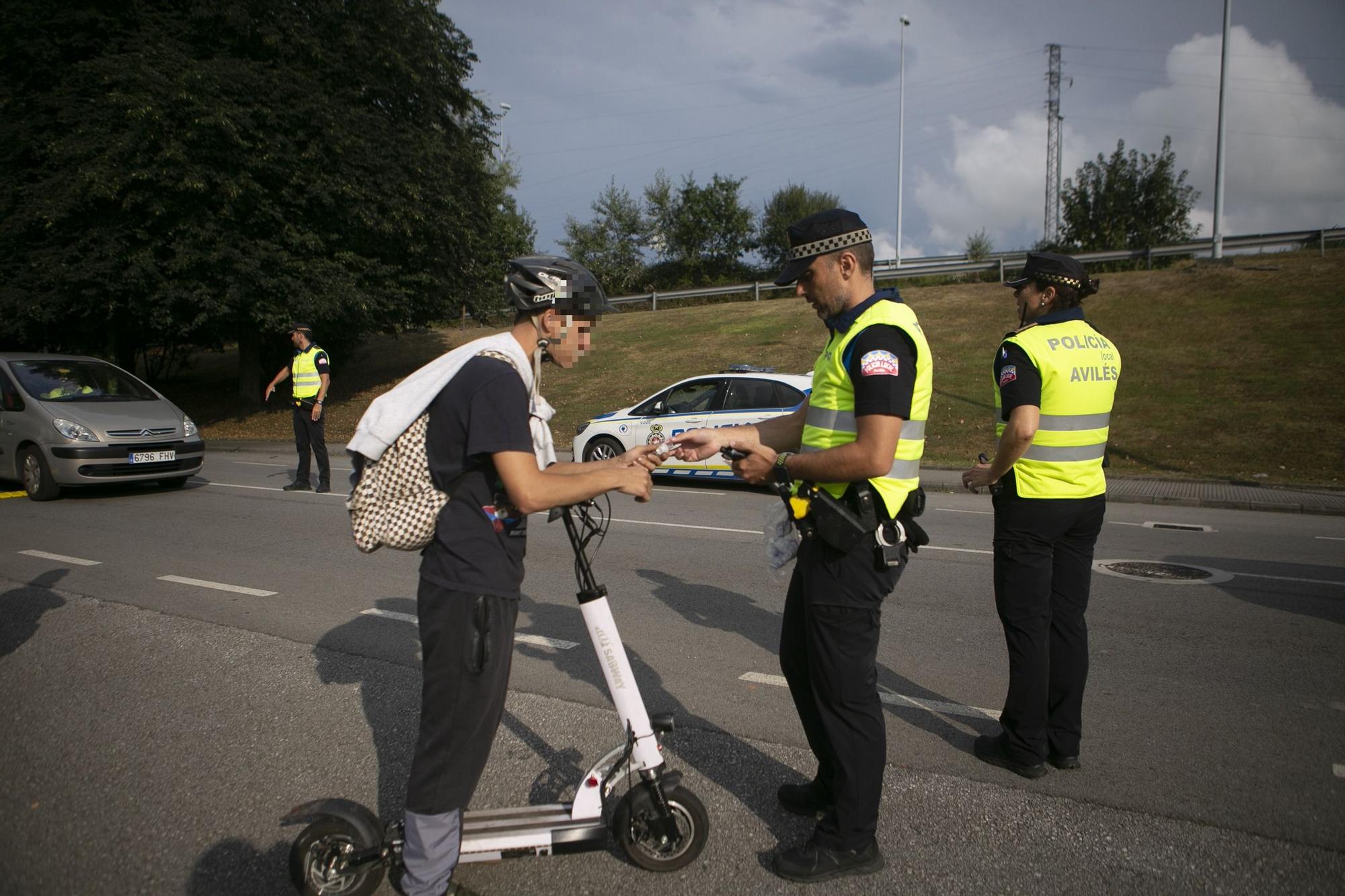 Control de alcoholemia y drogas en Avilés