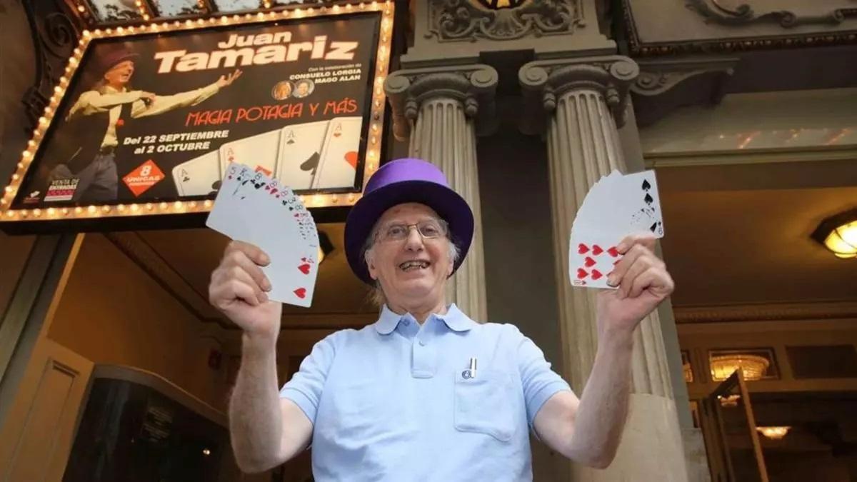 Imagen de archivo del mago  Juan Tamariz.
