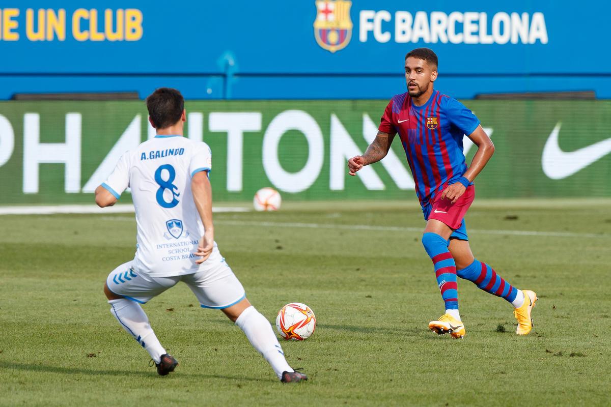 Matheus Pereira está jugando a buen nivel en su tercera temporada con el Barça B