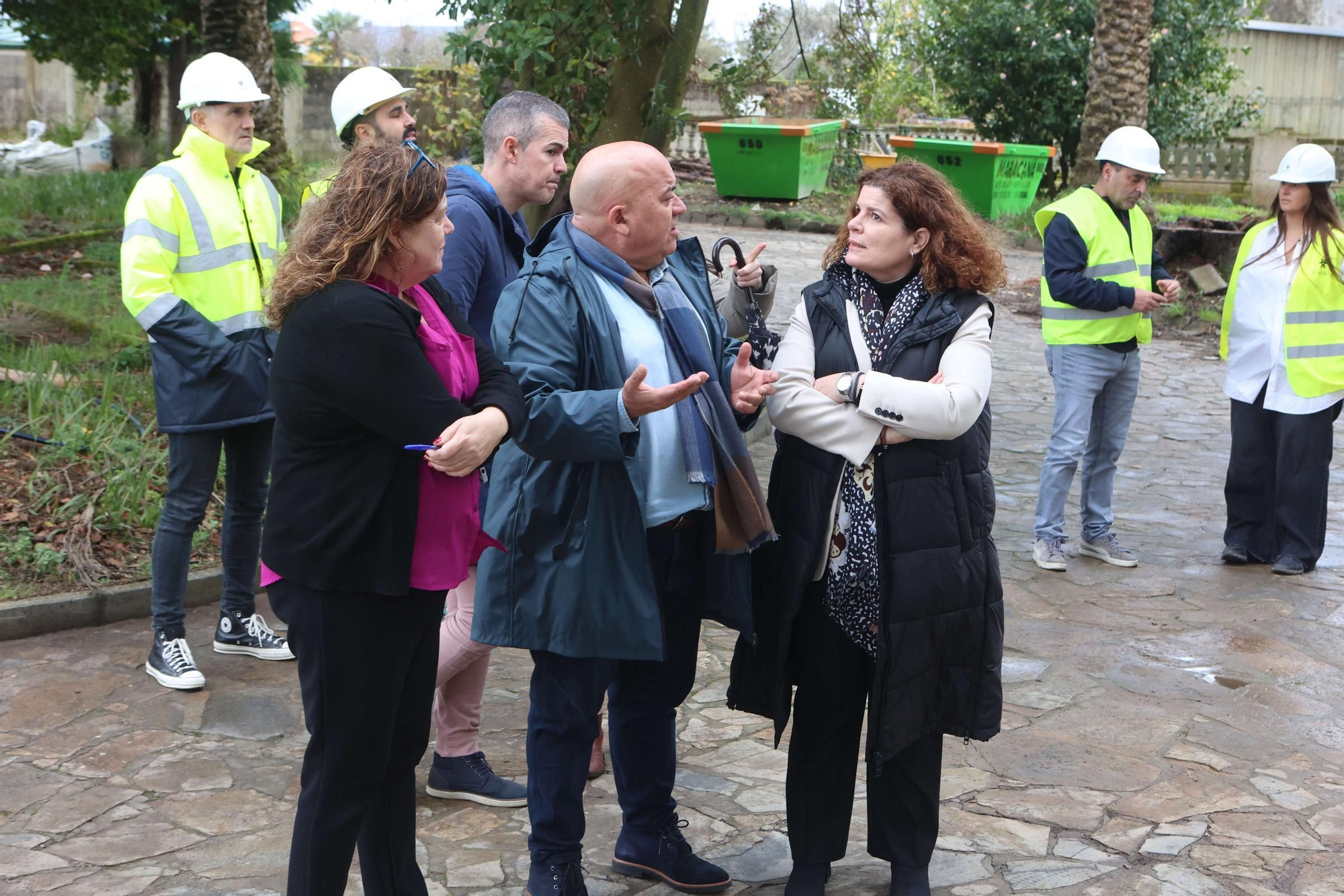 Visita a Finca Os Loureiros, sede del futuro Pazo da Cultura de Abegondo