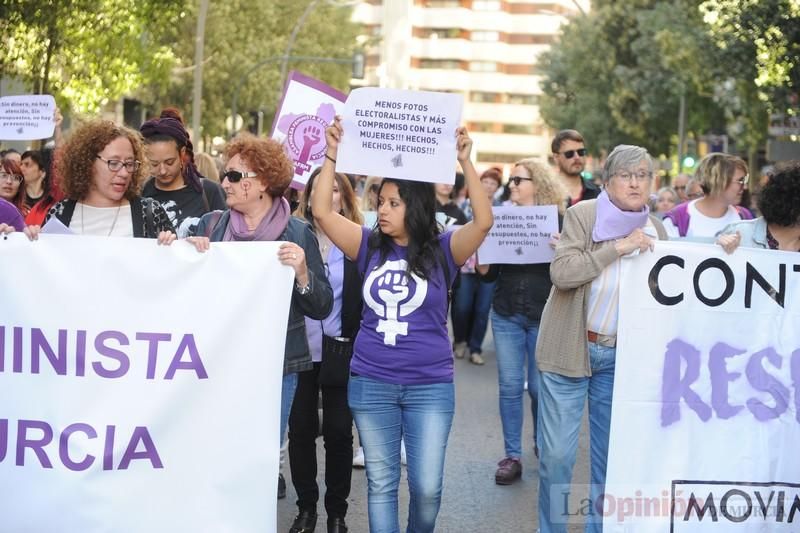 Manifestación contra la violencia patriarcal en Murcia