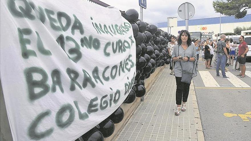 Cuatro colegios de la provincia dan aún clase en barracones