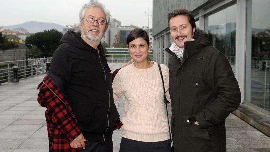 Quico Cadaval, Sonia Outón y Javier Varela. // Noé Parga