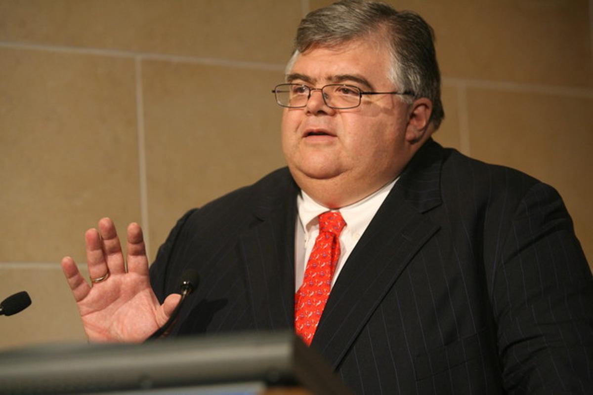 El governador del Banco Central de Mèxic, Agustín Carstens, dilluns, a Washington.