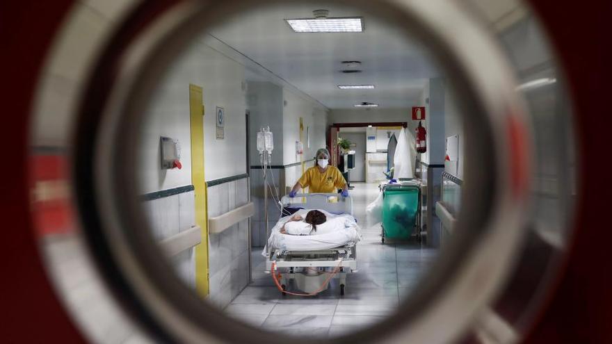 Un paciente en el Hospital Gregorio Marañón de Madrid
