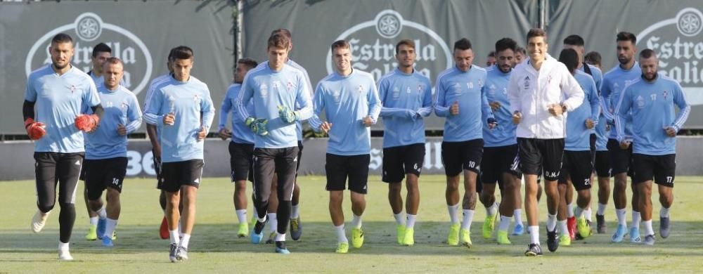 El Celta se ejercita en A Madroa para continuar la pretemporada