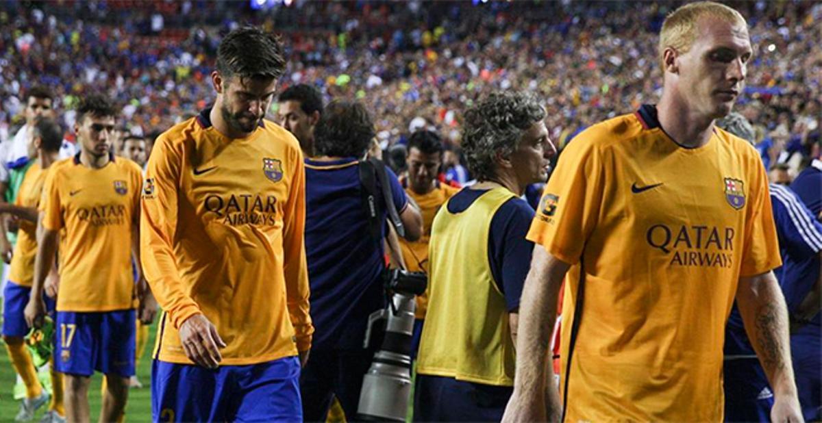 Piqué, Mathieu y Mascherano están fuera de forma