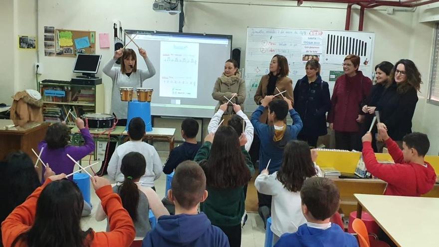 Clases con ritmo y ecológicas en el colegio Príncipe Felipe de Jumilla