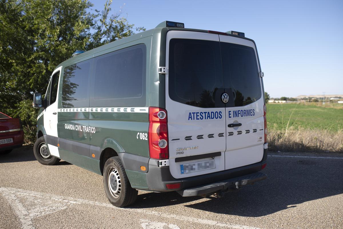 Furgón de atestados de la Guardia Civil.
