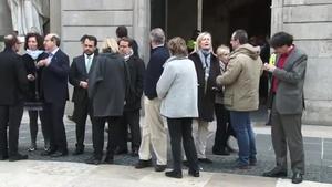 Minut de silenci a Barcelona per les víctimes de l’atemptat de Tunísia.