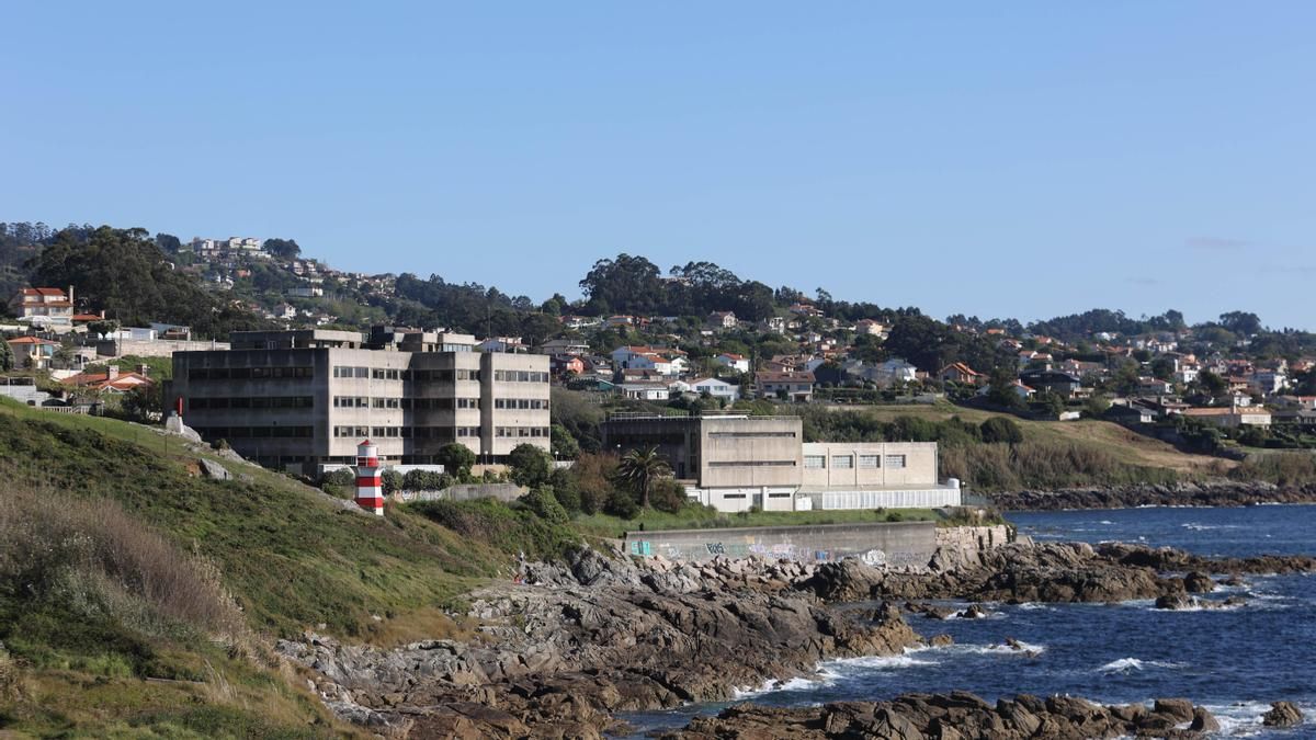 Vista del Instituto Español de Oceanografía, en cabo Estai (Vigo)