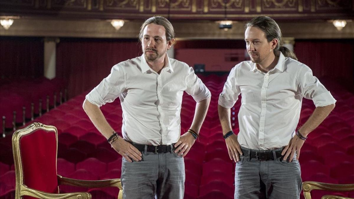 Pablo Iglesias y Joaquín Reyes en Feis tu feis de Cuatro