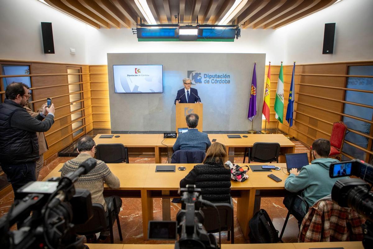 Salvador Fuentes, durante la rueda de prensa.