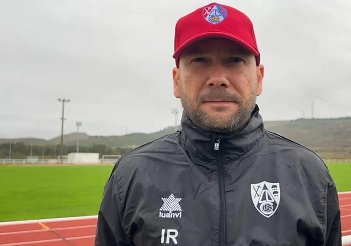 Iván Ruiz, nuevo entrenador del yeclano, en su etapa en el Calahorra