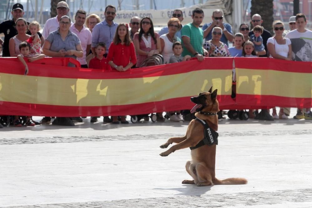 La Policía Nacional celebra su patrón con un simul