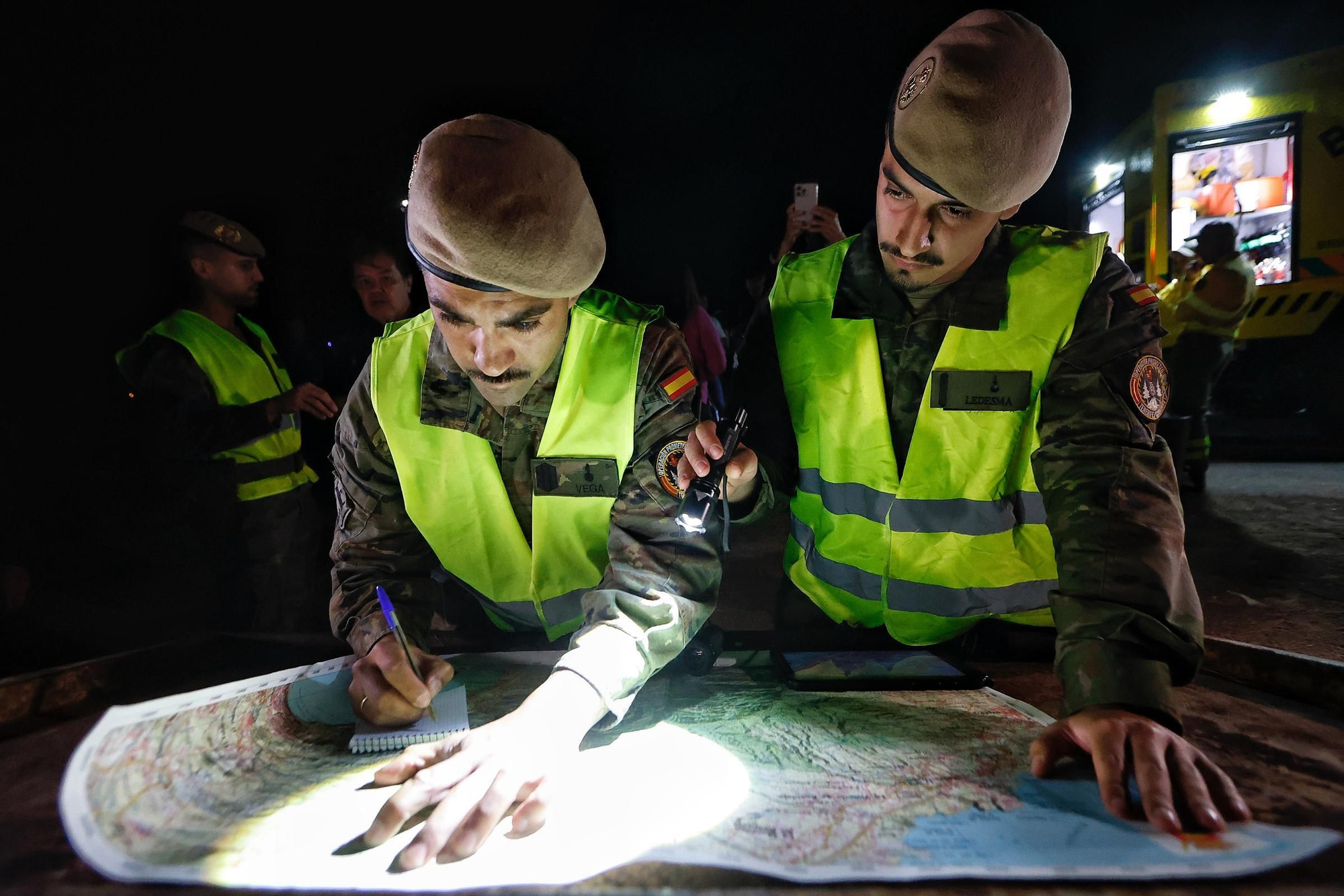 Visita nocturna al Operativo de Prevención y Extinción de Incendios Forestales