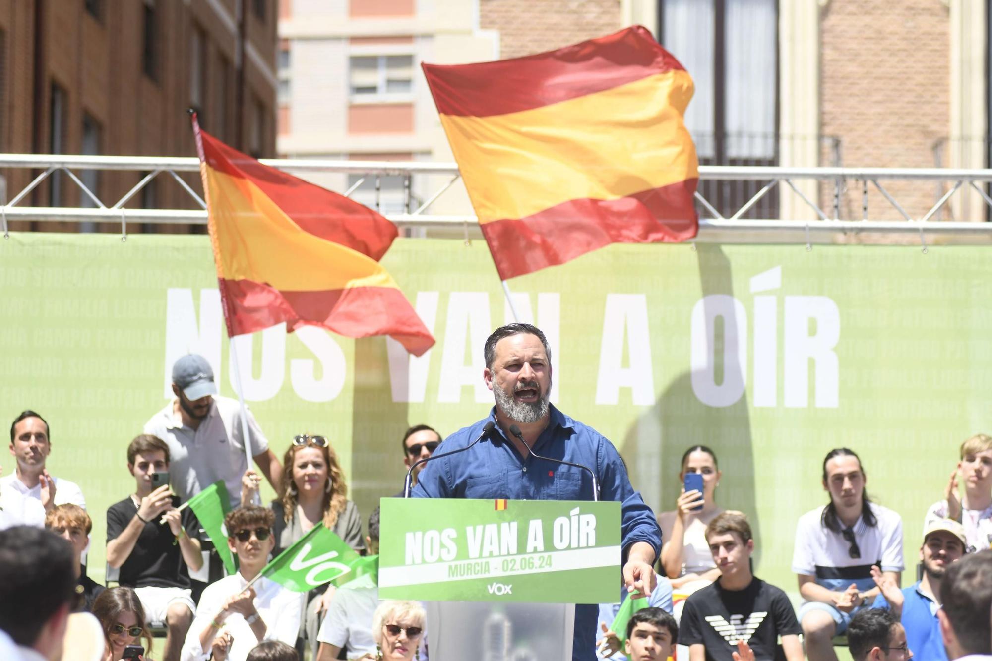 Acto de Santiago Abascal y Jorge Buxadé en Murcia