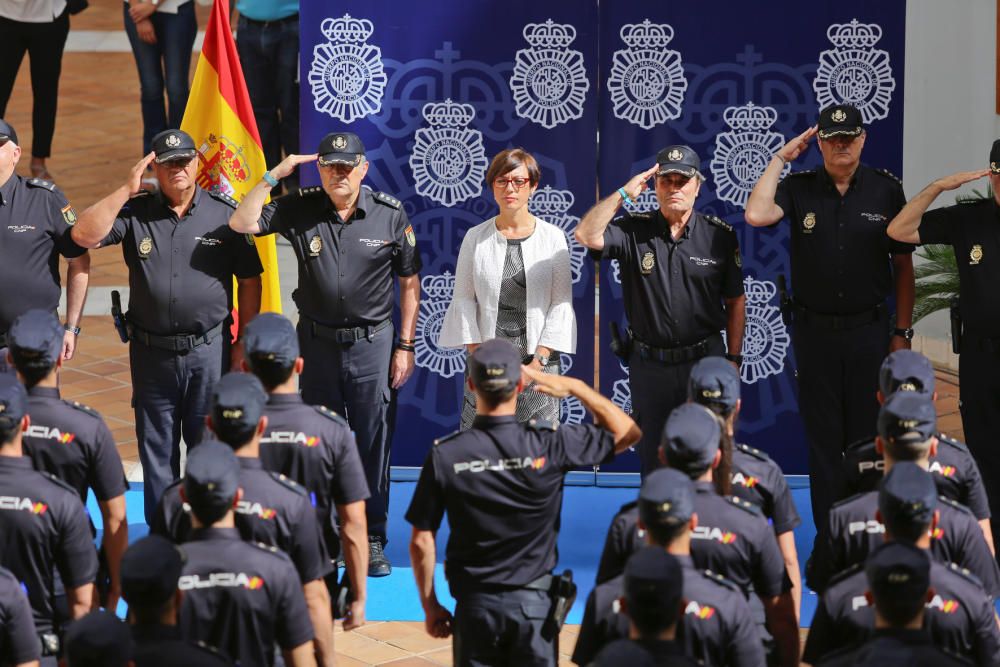 Málaga recibe a 190 cadetes de la Policía Nacional que harán prácticas durante un año.