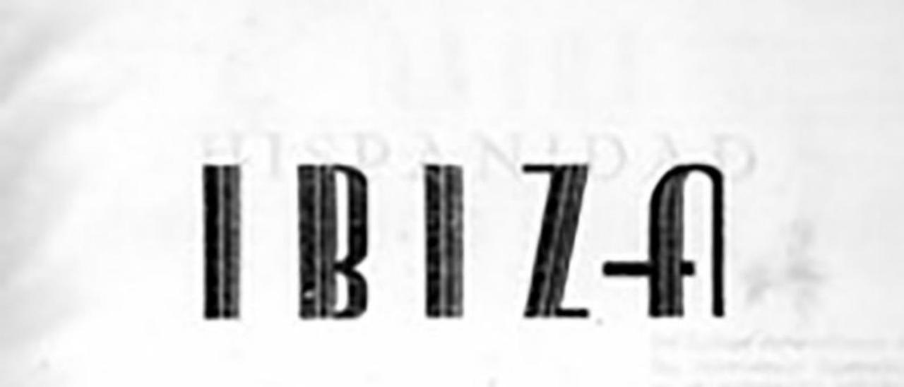 Eivissa revista 1. Portada del número 1 de la revista Eivissa, de la primera època, corresponent al mes de març de 1944, quan era editada per la Societat Cultural i Recreativa Ebusus.