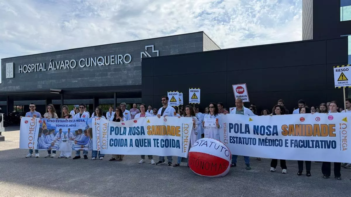 Xunta y O’Mega se reunirán este miércoles horas antes de la manifestación médica en Santiago
