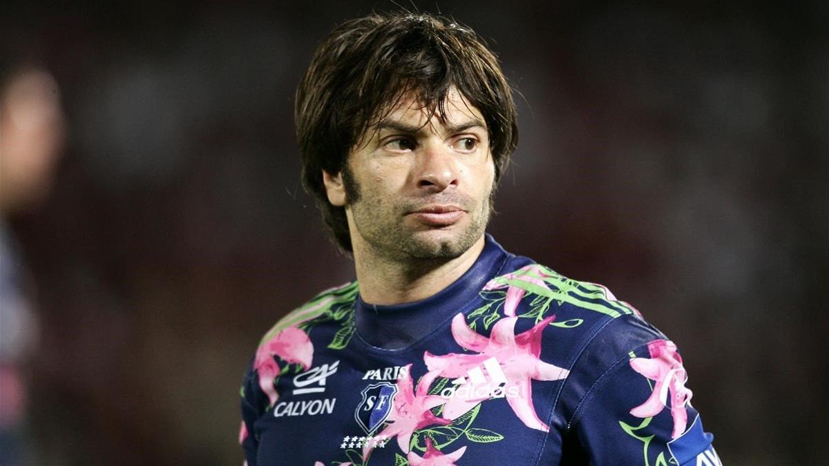 Christophe Dominici durante un partido con el Stade Francais